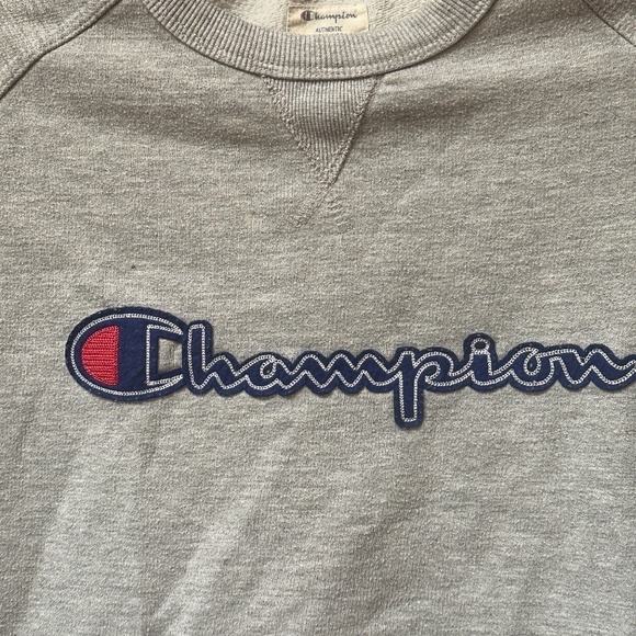 Champion Athletic Activewear Workout Training Gray Long Sleeve Sweater - Picture 4 of 6